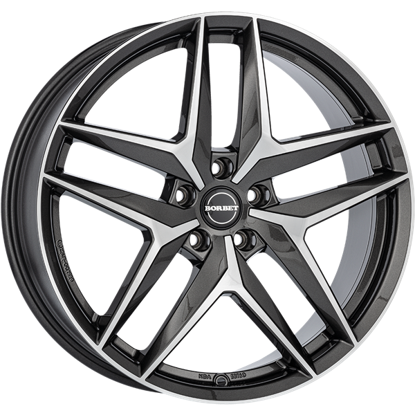Borbet Z anthracite polished 7,50x18 5x112,00 ET40,00