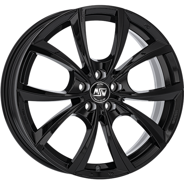 MSW 27 Gloss black 7,50x17 5x100,00 ET35,00