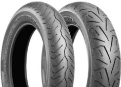 A futófelület közeli képe Bridgestone Battlecruise H50 100/90 B19 57 H Front TL