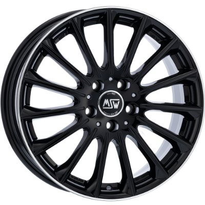 MSW 30 Gloss Black Diamond Lip 7,50x18 5x114,30 ET40,00