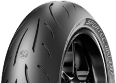 A futófelület közeli képe Metzeler Sportec M9 RR 200/55ZR17 (78 W) Rear TL M/C