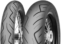 A futófelület közeli képe Mitas Custom Force 130/90 B16 73 H Front TL (MT90 B16)