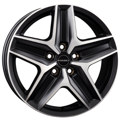 Borbet CWZ black polished matt 7,50x18 5x118,00 ET53,00