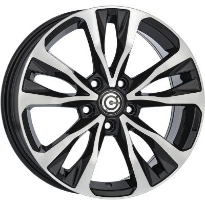 Carbonado Osaka Black Polished 6,50x16 5x114,30 ET45,00