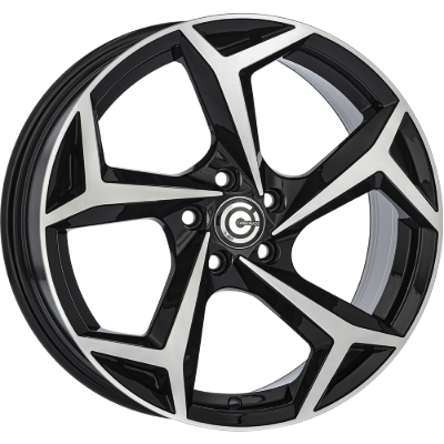 Carbonado Tropico Black Polished 6,50x16 5x100,00 ET38,00