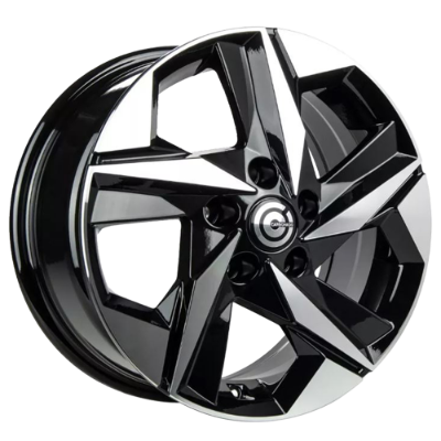 Carbonado Kioto Black Polished 6,50x16 5x114,30 ET40,00