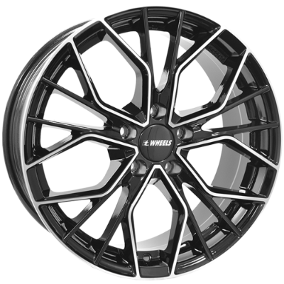 itWHEELS Tiara Black Polished 8,00x18 5x100,00 ET35,00