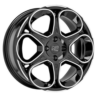 MSW 83 Black Polished 7,00x17 4x100,00 ET42,00