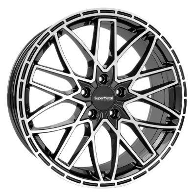 SuperMetal Vane Black polished 9,00x20 5x120,00 ET45,00