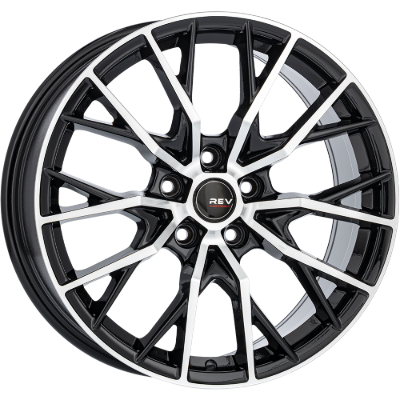 REVATIVO Vortex FF Black Polished 8,00x18 5x112,00 ET45,00