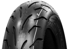 A futófelület közeli képe Bridgestone B01 80/100-10 46 J Front/Rear TL