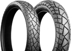 A futófelület közeli képe Bridgestone TW 201 80/100-19 49 P Front TT M/C