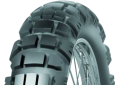 A futófelület közeli képe Mitas E-09 110/80-19 59 R Front TL M+S