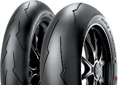 A futófelület közeli képe Pirelli Diablo Supercorsa SC V2 180/60ZR17 75 W Rear TL M/C SC1